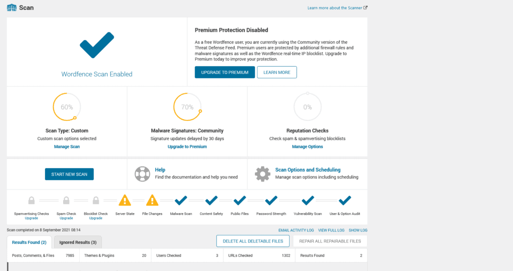 How to Scan WordPress for Malicious Code and Clean it 1