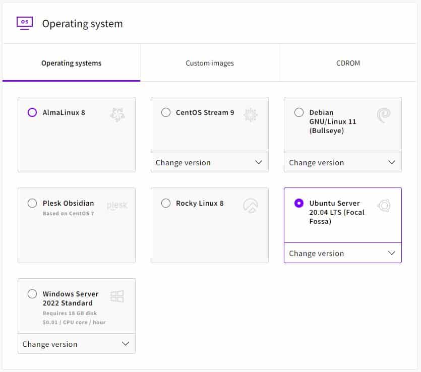 Picking a VPS OS